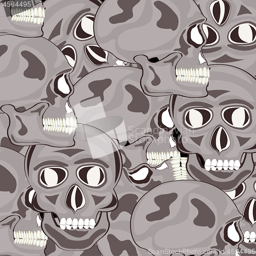 Image of Decorative background from skull of the person