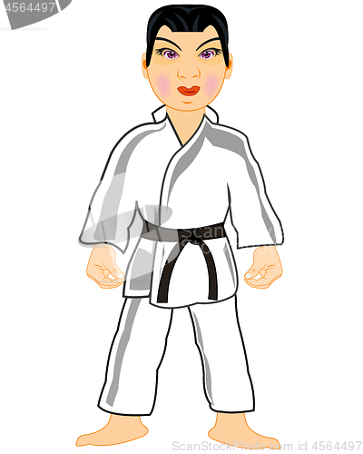 Image of Vector illustration of the cartoon men japanese in kimono