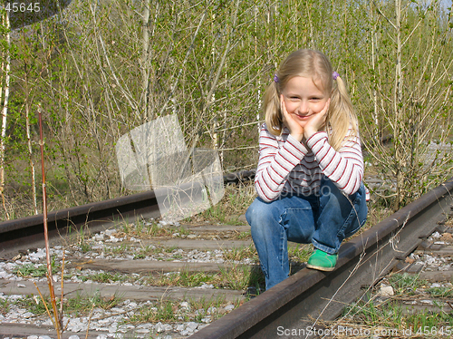 Image of Girl on the rails