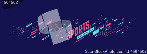 Image of Sports geometric background vector illustration. Can be use for sport news, poster, presentation.