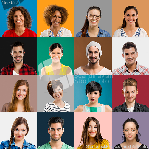 Image of Multiple portraits of women and men