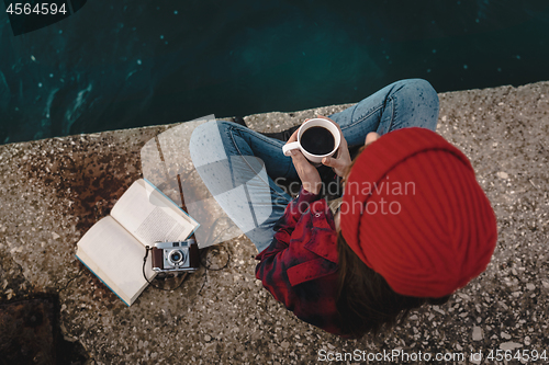 Image of I love spending my day near the water