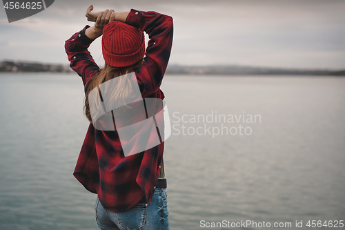 Image of Girl on the lake