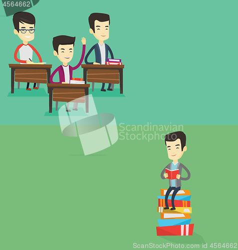 Image of Two educational banners with space for text.