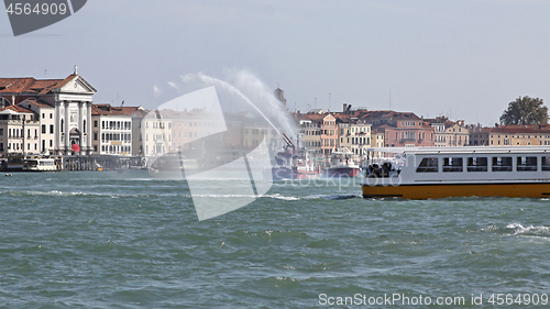 Image of Fire Fighters Boat Venice