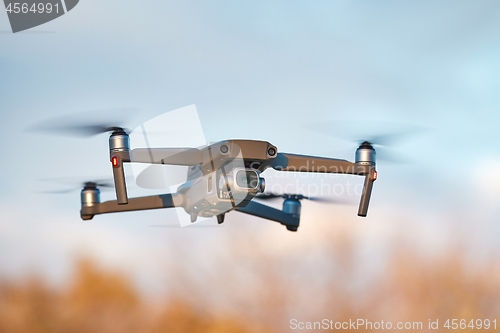 Image of Drone flying outdoors