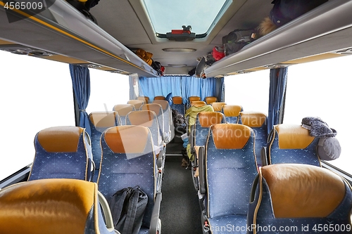 Image of Bus interior seats