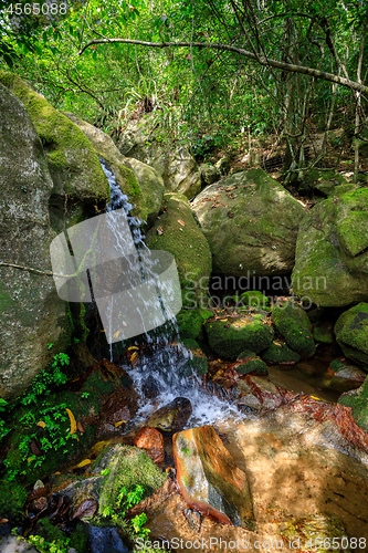 Image of waterfall in Nosy Mangabe, Madagascar wilderness