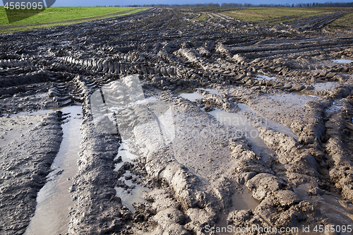 Image of road in a field