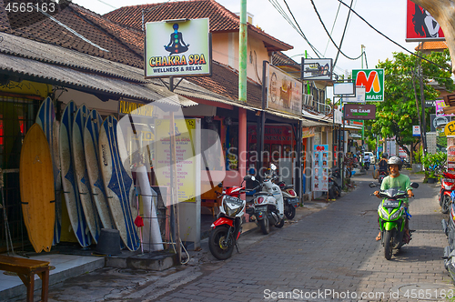 Image of Kuta street shopping, Bali island