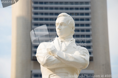 Image of  Tomas Stamford Raffles statue, Singapore