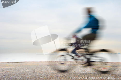 Image of Cyclists, motion blur