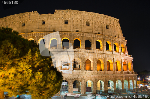 Image of Night view of Colosseum, Rome