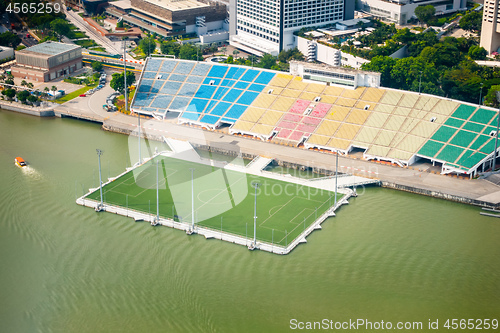 Image of soccer field at Marina Bay Sands Singapore