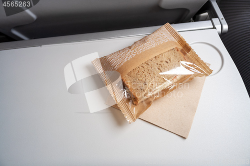Image of very small snack at the plane