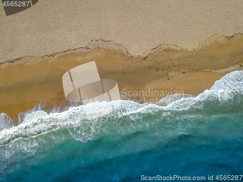 Image of flight over a beach near Ancony Italy