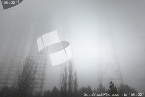 Image of Duga Antenna Complex in Chernobyl Exclusion zone 2019