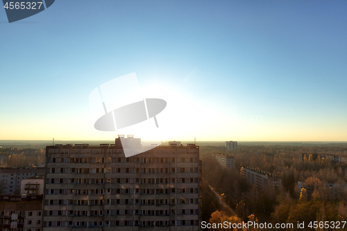 Image of Abandoned Cityscape in Pripyat, Chernobyl Exclusion Zone 2019