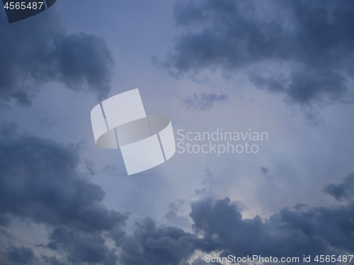 Image of Grey and Bluish Dramatic Clouds