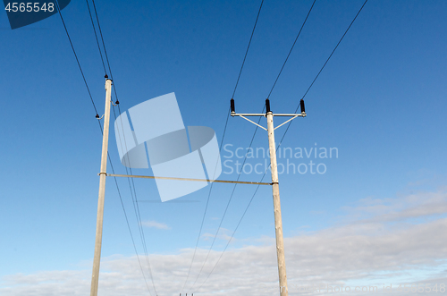 Image of Power line poles