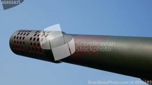 Image of Barrel of artillery gun