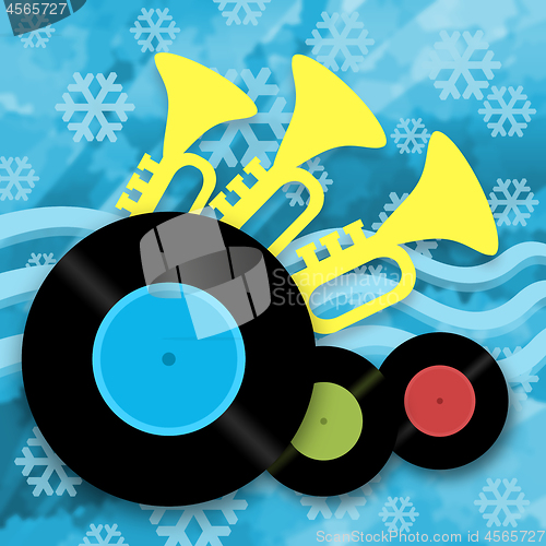 Image of Music winter background