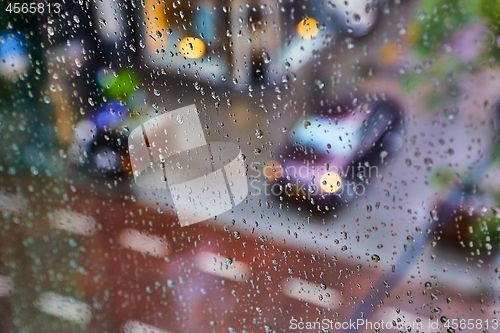 Image of Rainy window surface