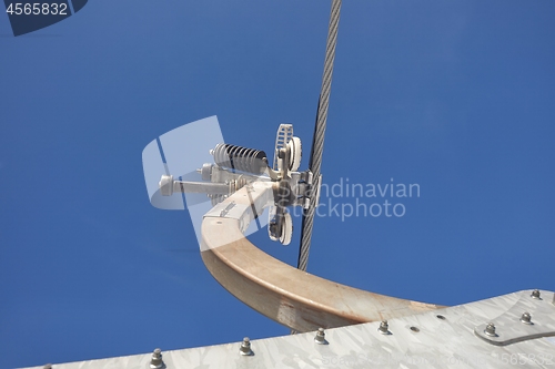 Image of Ski lift suspension detail