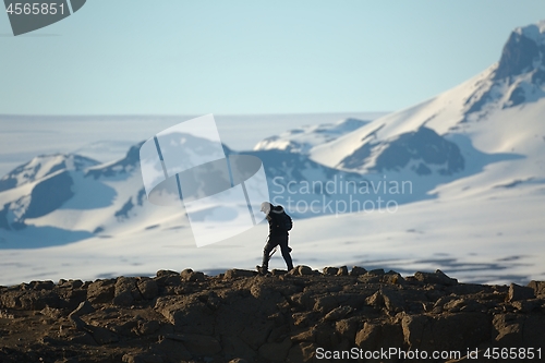 Image of Walking on a wild landscape in Iceland