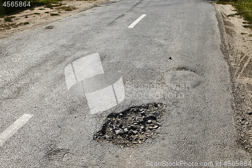 Image of Potholes on the road