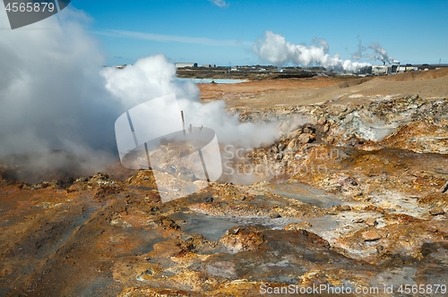 Image of Geothermal Activity in Iceland