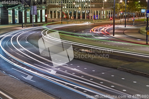 Image of Urban night traffic