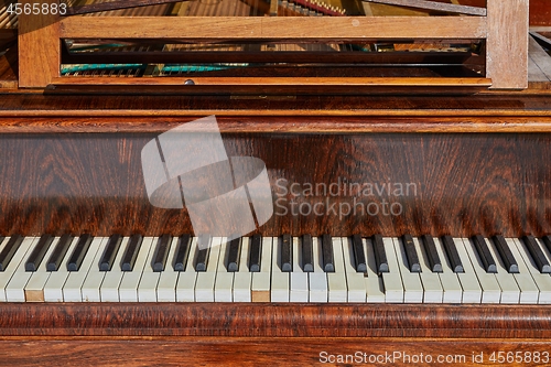 Image of Old Piano Closeup