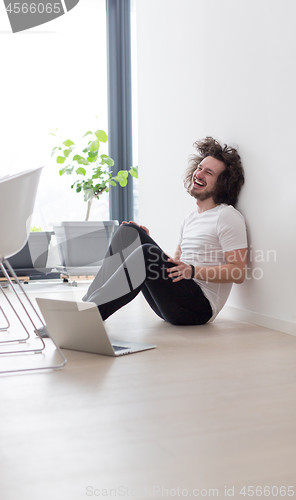 Image of man enjoying relaxing lifestyle