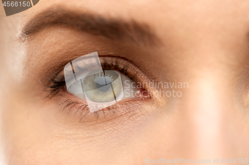 Image of close up of woman eye