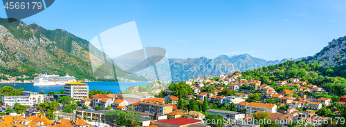 Image of Top view at bay Kotor