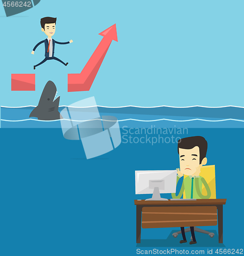 Image of Two business banners with space for text.