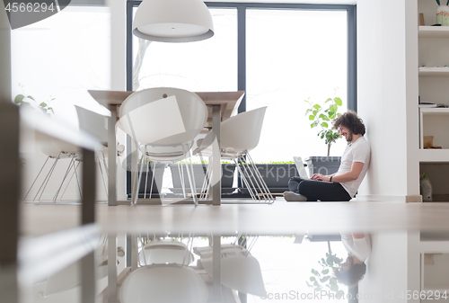 Image of man enjoying relaxing lifestyle