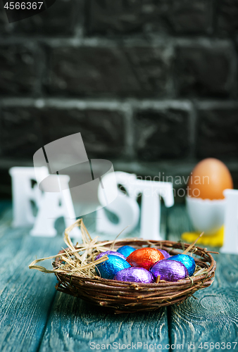 Image of easter eggs