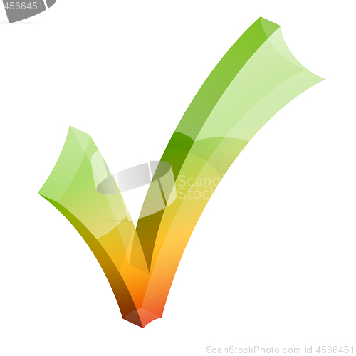 Image of Checkmark tick 3D icon