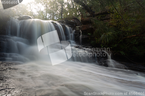 Image of Upper Kellys Falls in full flowing cascades