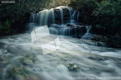 Image of Raging waters at Kellys Falls after heavy rains