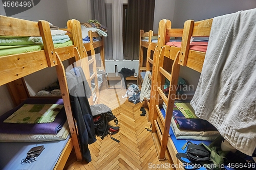 Image of Messy dormitory room