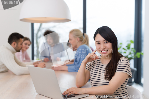 Image of Startup Business Team At A Meeting at modern office building