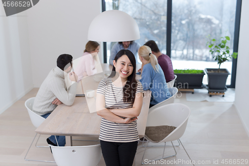 Image of Startup Business Team At A Meeting at modern office building