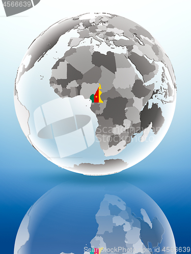 Image of Cameroon on political globe