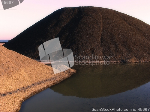 Image of Coal, gravel and water