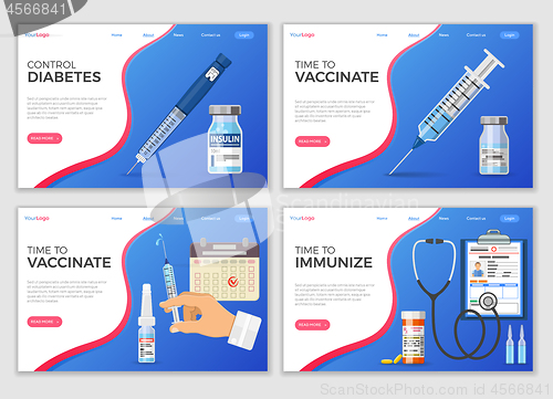 Image of Vaccination landing page template