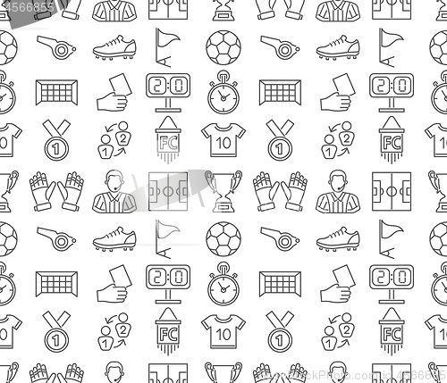 Image of Soccer Football Seamless Pattern