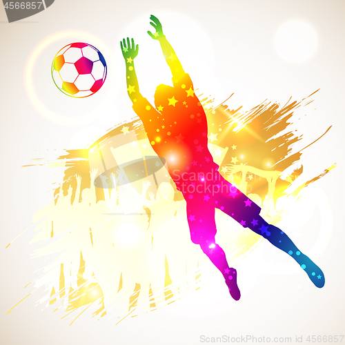 Image of Silhouette Soccer Player